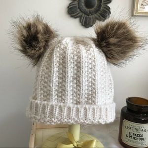 Winter Beanie with Fuzzy Ears